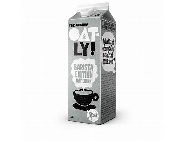 Barista edition oat drink food facts